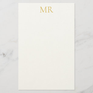 Papelaria Monograma Minimalista Profissional Nome Simples