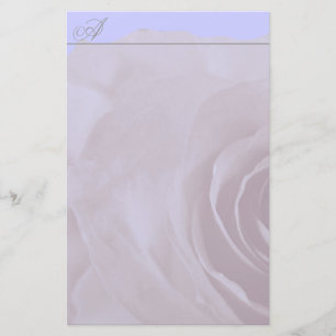 Papelaria Monograma - Papel de Carta Desvanecido Rosa no Per