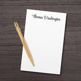 Papelaria Monograma personalizado de script de na moda