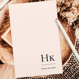 Papelaria Monograma Simples Escamudo Monograma Personalizado