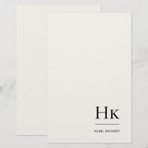Monograma Simples Marfim Personalizado Monogramado