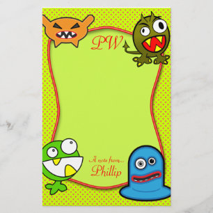 Papelaria Monstro - uma nota de… Papel de carta conhecido