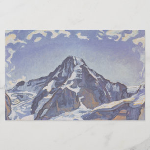 Papelaria Montanha Monge Com Nuvens (Ferdinand Hodler)