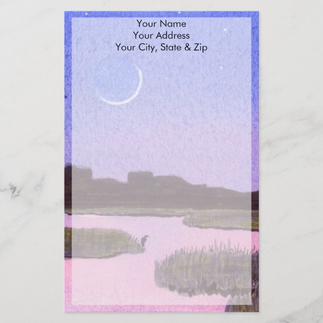 Papelaria Moonlight Heron (Frente)