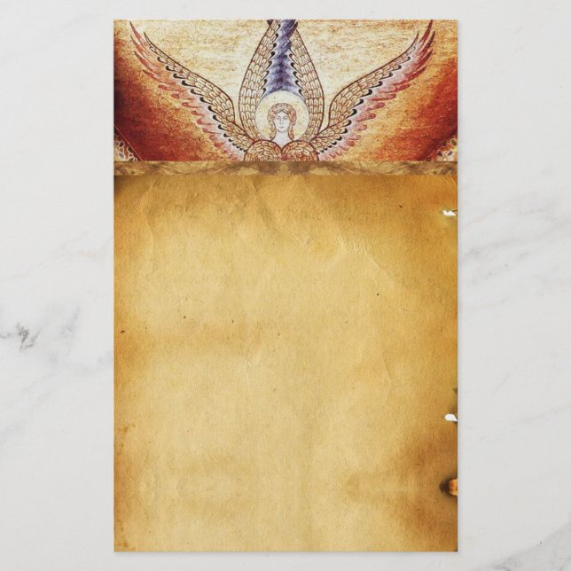 Papelaria MOSAIC ANGEL Brown - Pergaminho (Frente)