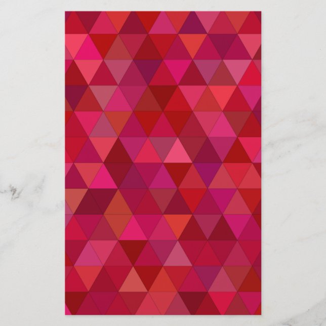 Papelaria Mosaico vermelho escuro (Frente)
