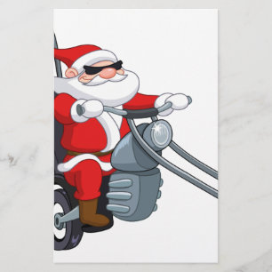 Papelaria motociclista santa claus
