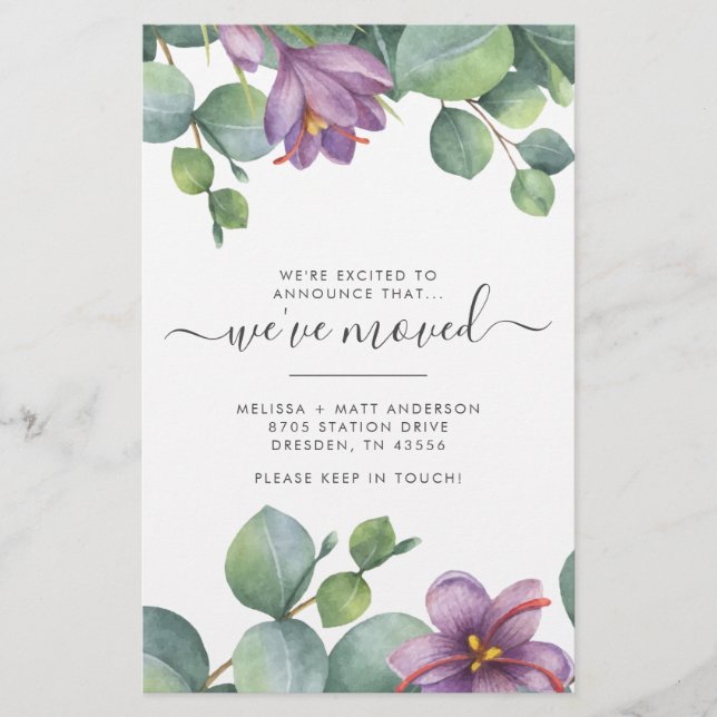 Papelaria Movimentamos Eucalyptus Greenery em Movimento (Frente)