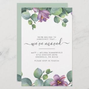 Papelaria Movimentamos o endereço Eucalyptus Purple Green Mo