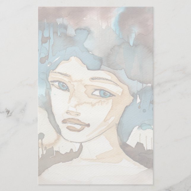 Papelaria Mulher azul (Frente)