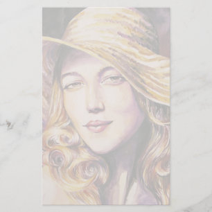 Papelaria Mulher com chapéu