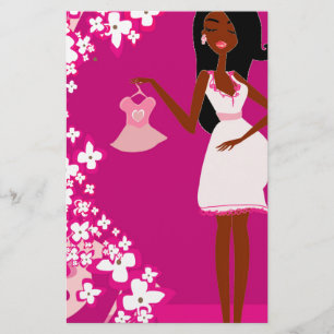 Papelaria mulher grávida negra