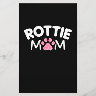Papelaria Mulheres Rottie Mãe Roupa Rottweiler Proprietári