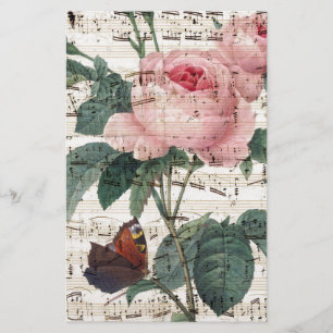 Papelaria Música cor-de-rosa