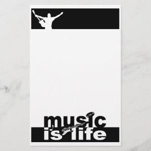Papelaria Música é o papel de carta da vida, personalizar