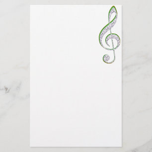 Papelaria MÚSICA Esmeralda e Folha de Diamante
