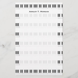 Papelaria Música: Padrão do teclado do piano