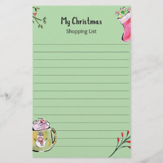 Papelaria My Christmas Shopping List