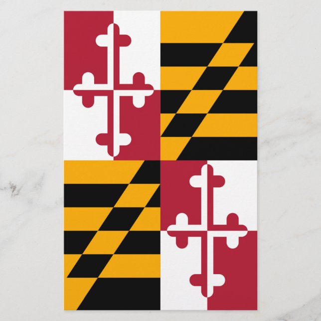 Papelaria Na moda Maryland State Flag Design (Frente)