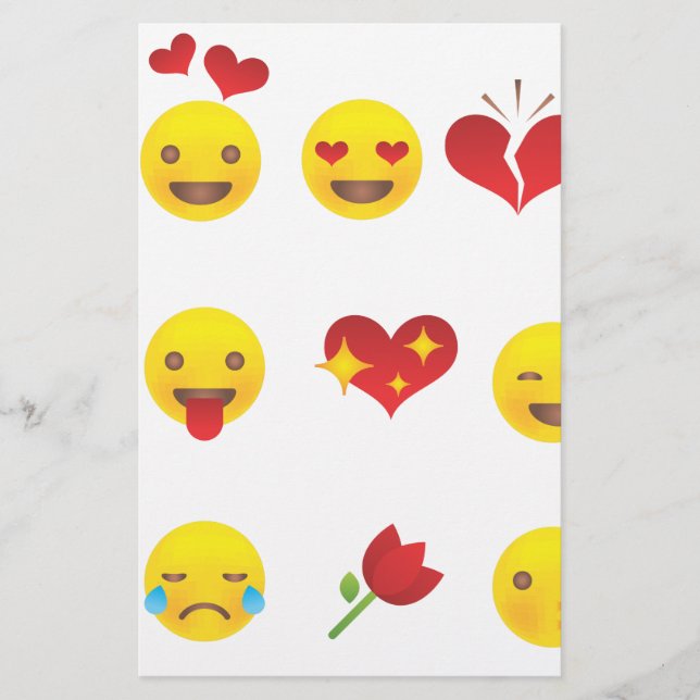 Papelaria Namorados Emojis (Frente)
