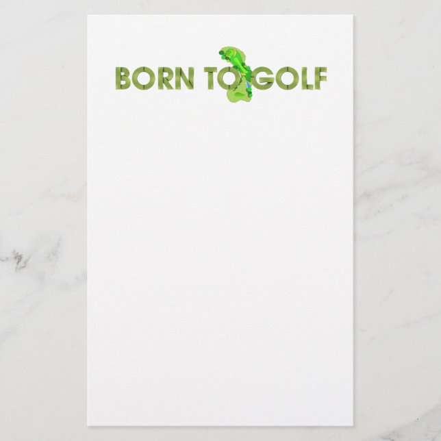 Papelaria NASCER SUPERIOR para Golfe (Frente)