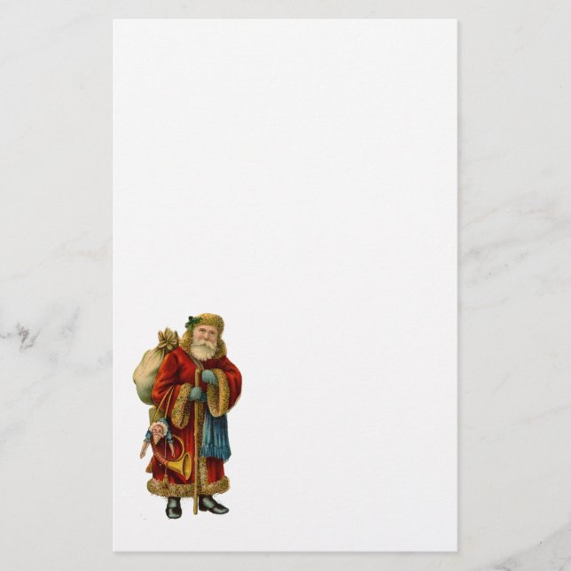 Papelaria Natais vintages Velho Pai Natal (Frente)