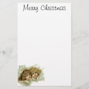 Papelaria Natal Antigo, Anjos Vitorianos nas Nuvens