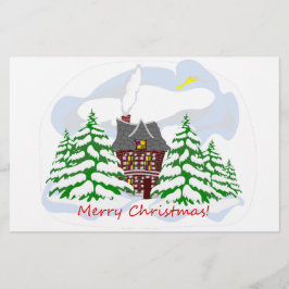 Papelaria Natal chegando à casa da família