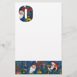 PAPELARIA NATAL O LETTER / SANTA CLAUS COM BORRACHA VERMELHA