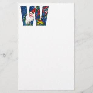 PAPELARIA NATAL W CARTA/SANTA CLAUS COM BORRACHA VERMELHA