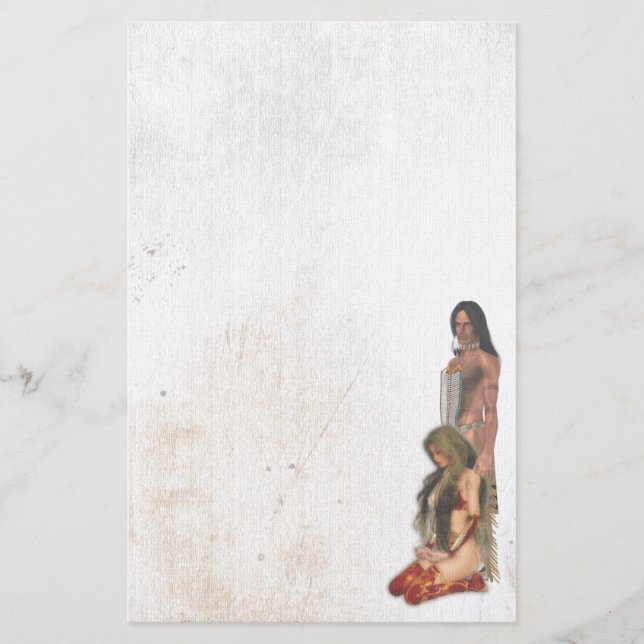 Papelaria Native American Casal Stationery (Frente)