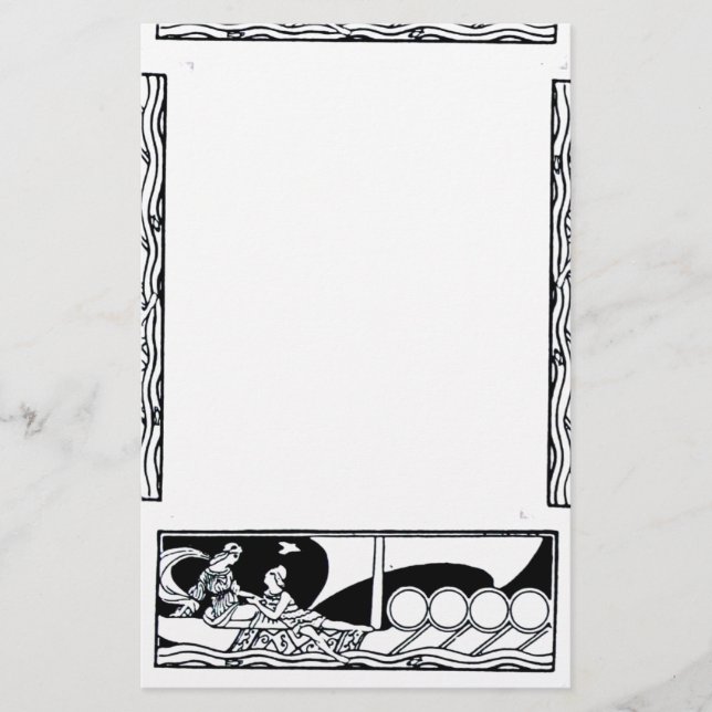 Papelaria NAVIO ANTICO E AMANTES Náuticos Brancos Negros (Frente)