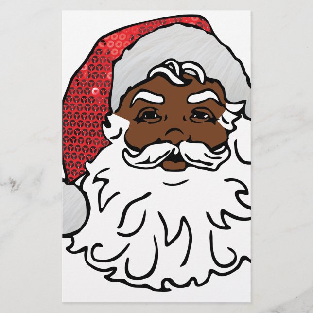 Papelaria negro santa claus (Frente)
