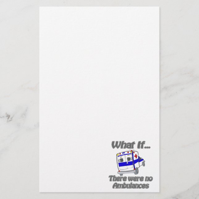 Papelaria Nenhumas ambulâncias (Frente)