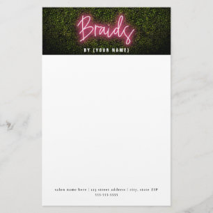 Papelaria Neon Boxwood Salon Professional Braços