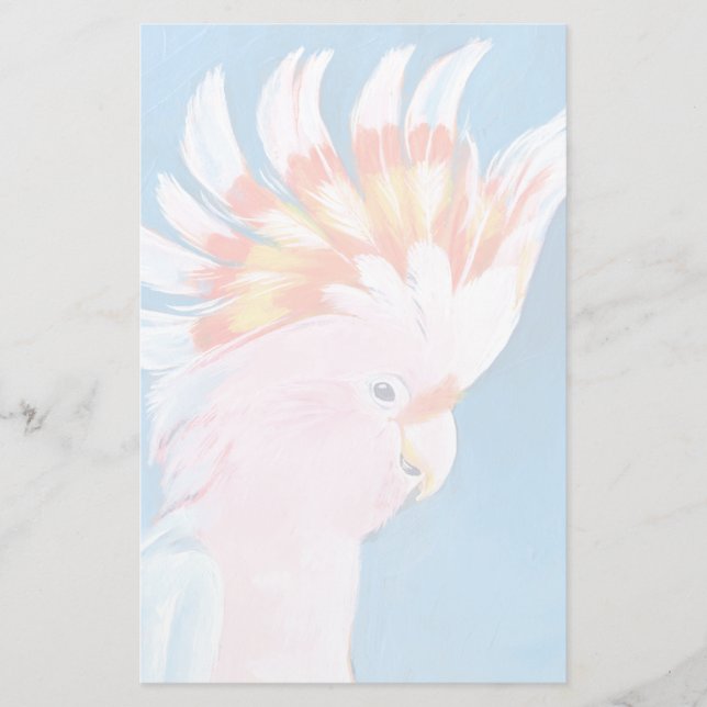 Papelaria Neon Mohawk - Cockatoo Rosa (Frente)