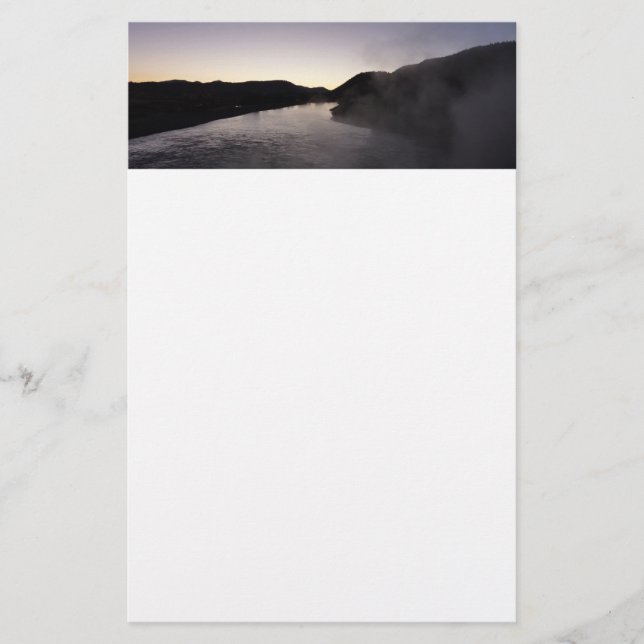 Papelaria Nevoeiro matinal no rio Jackson em Grand Teton (Frente)