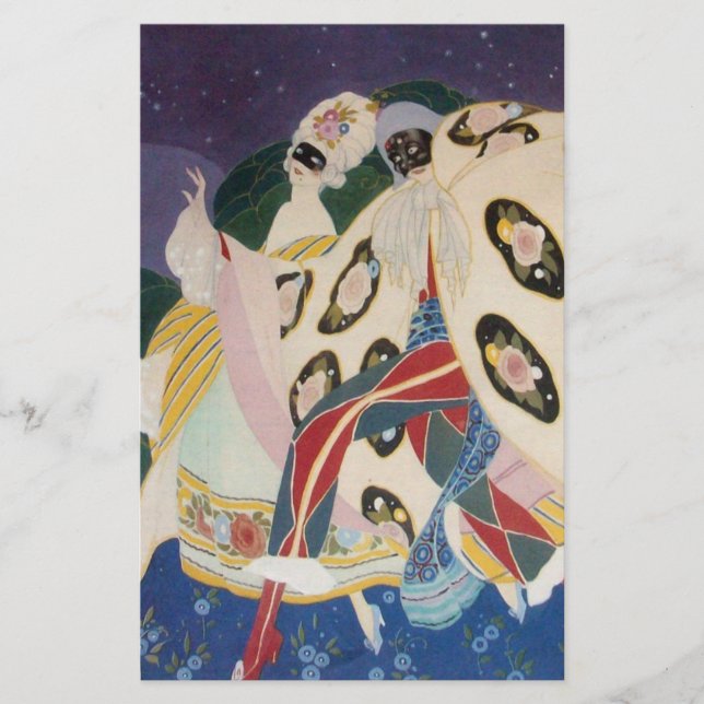 Papelaria NOCTURNA COM MÁSCARAS/Mascarada de Veneza (Frente)