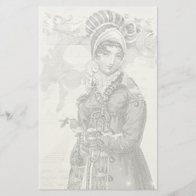 Papelaria Noel Jane Austen inspirou a passagem de cores Alt (Frente)