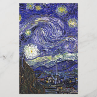 Papelaria Noite Estrelada, Vincent Van Gogh.