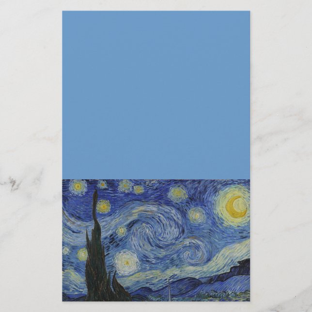 Papelaria Noite estrelado de Van Gogh (Frente)