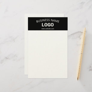 Papelaria Nome Comercial Editável, Site & Logotipo Carregado