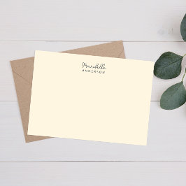 Papelaria Nome do Monograma Minimalista Moderno Na moda