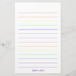 Papelaria Nome dos Monogramas Bonito Coloridos
