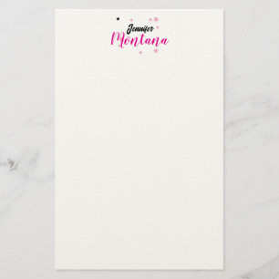 Papelaria Nome minimalista moderno elegante profissional