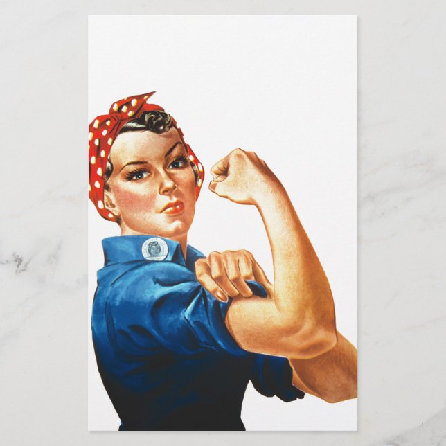 Papelaria Nós Podemos Fazer Isso Rosie a Riveter Mulheres Po (Frente)