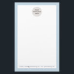 Papelaria NOTA DE LOGOTIPO PAPEL comercial moderno azul páli<br><div class="desc">por kat massard >> www.simplysweetpaperie.com <<<</div>