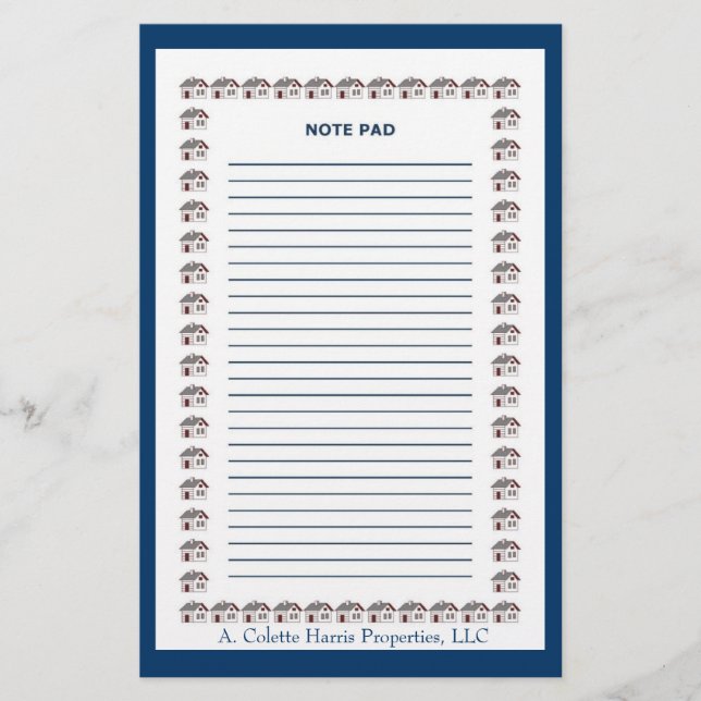 Papelaria Nota Pad - Design 3 (Frente)