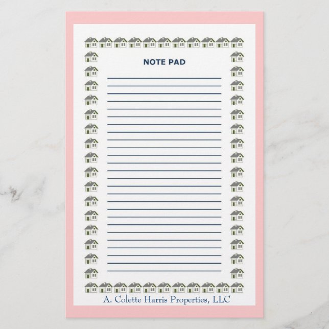 Papelaria Nota Pad - Design 7 (Frente)