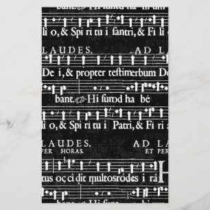 Papelaria notas de música grunge